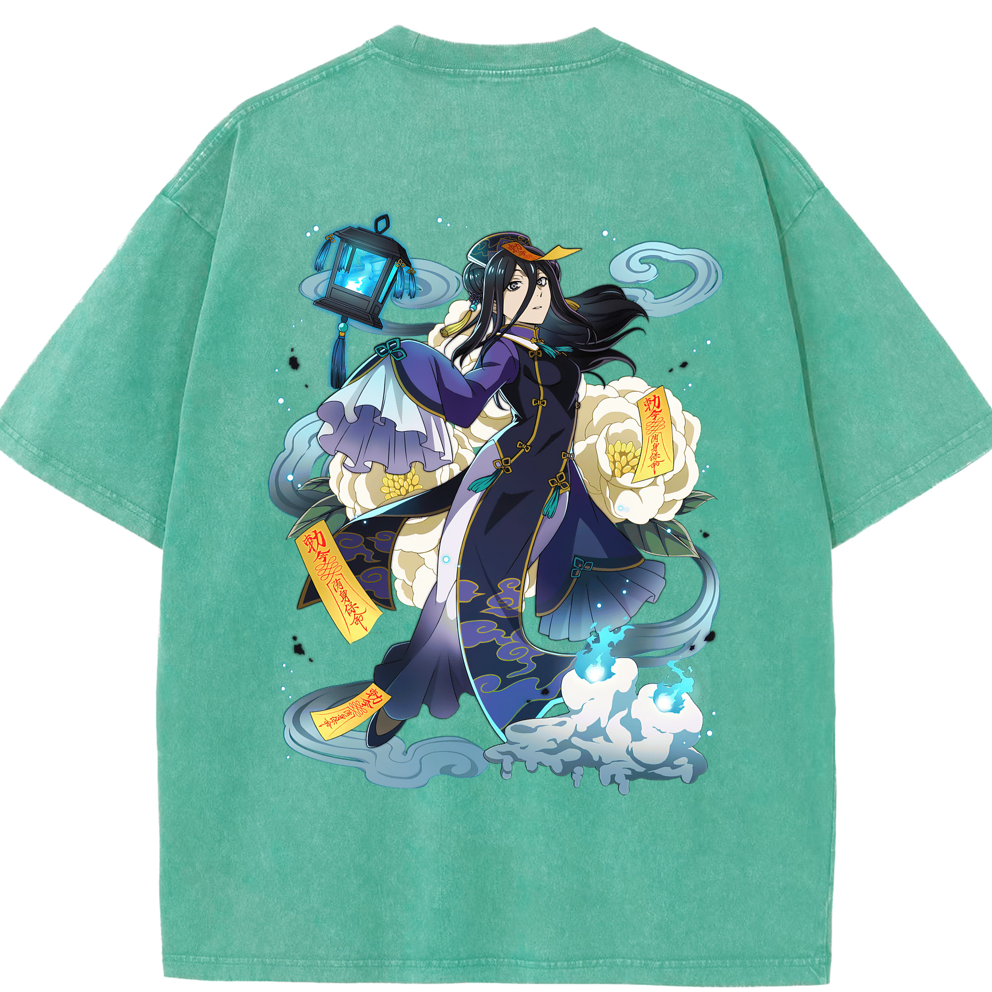 （画像用） 文豪ストレイドッグス Bungo Stray Dogs 綿100% ヴィンテージ風 半袖Tシャツ（背面プリント）